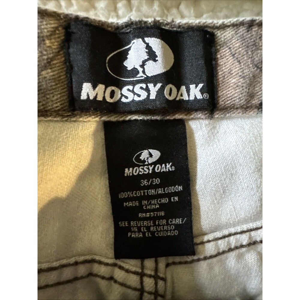 Mossy Oak Camo Jeans Men 36x30 Green Style 55191-7-C2 Cotton Hunting Outdoors - Picture 4 of 10